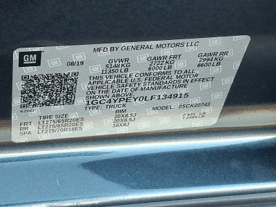 2020 Chevrolet Silverado 2500 HD LTZ