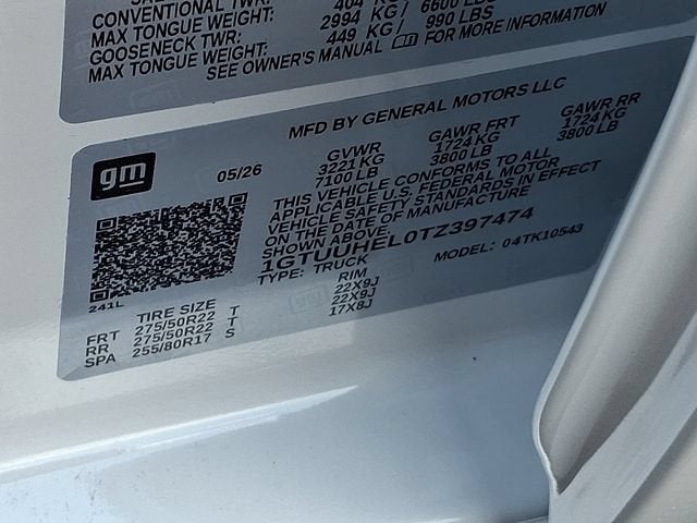 2026 GMC Sierra 1500 Denali Ultimate