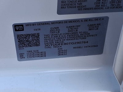 2026 GMC Sierra 1500 AT4X