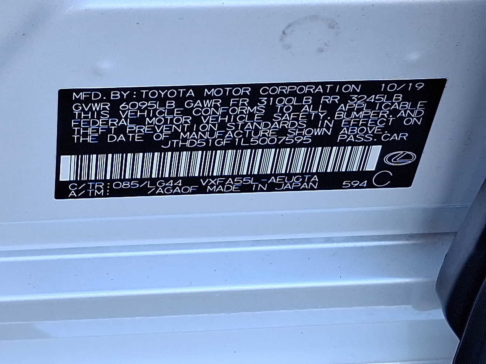 2020 Lexus LS LS 500