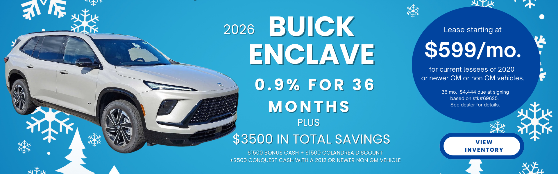 Enclave Buick 2026 banner Jan. 