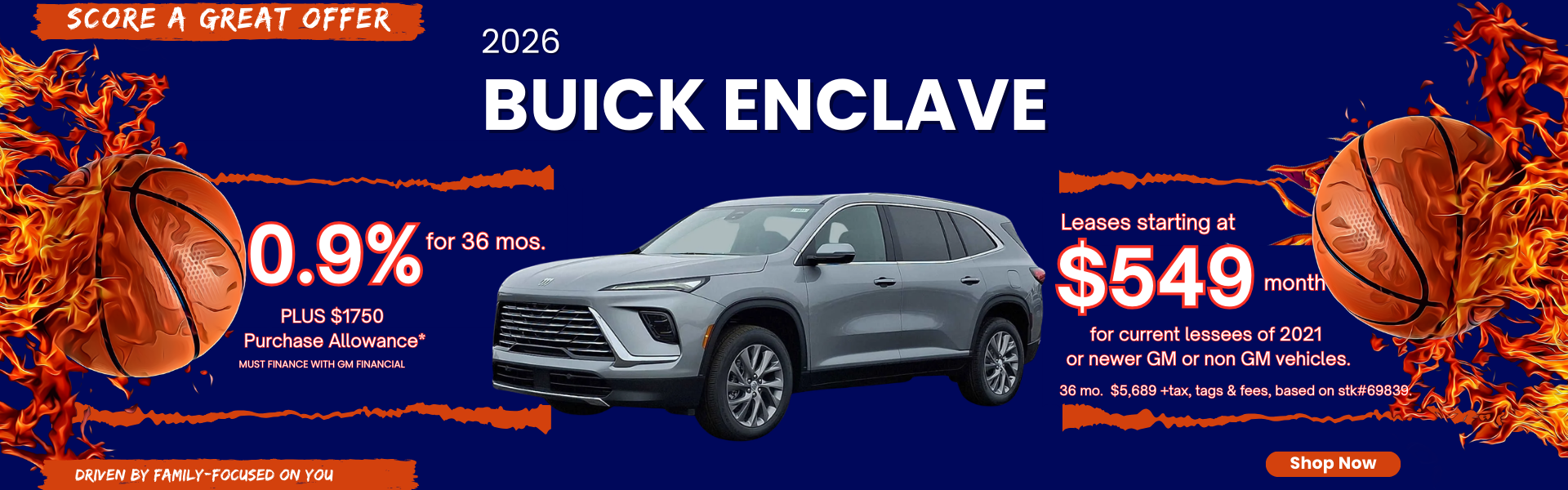 March Buick Enclave banner 2026