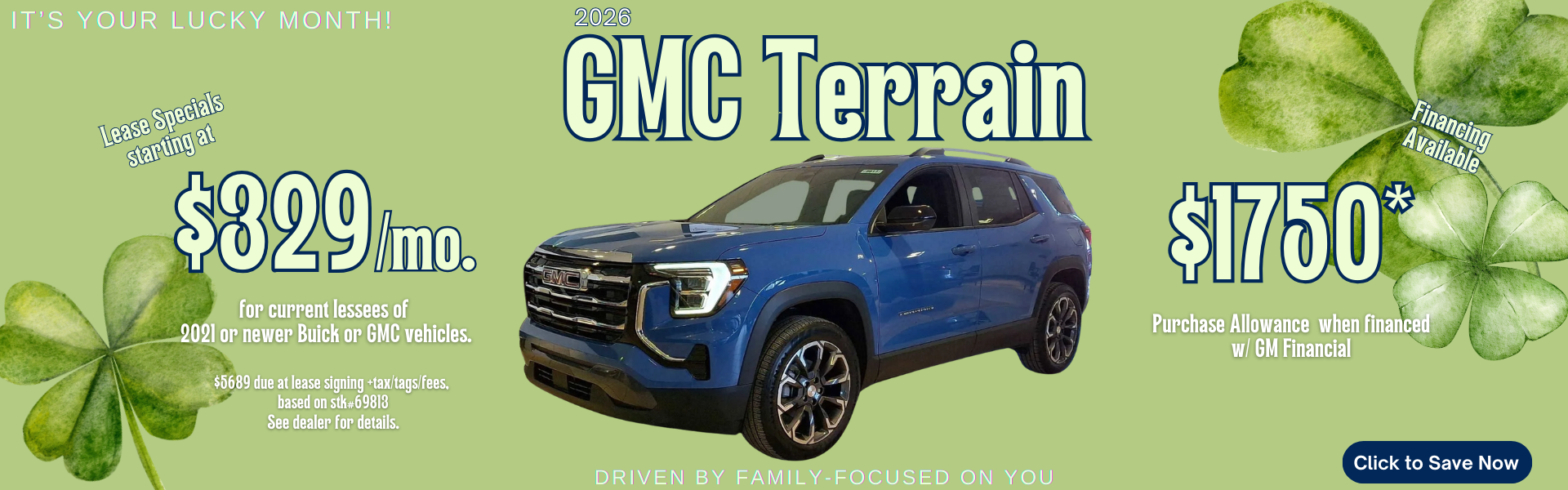 GMC Terrain Banner March 2026